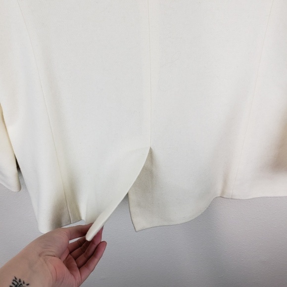 Sag Harbor 100% wool cream color blazer size 8 - Picture 5 of 6